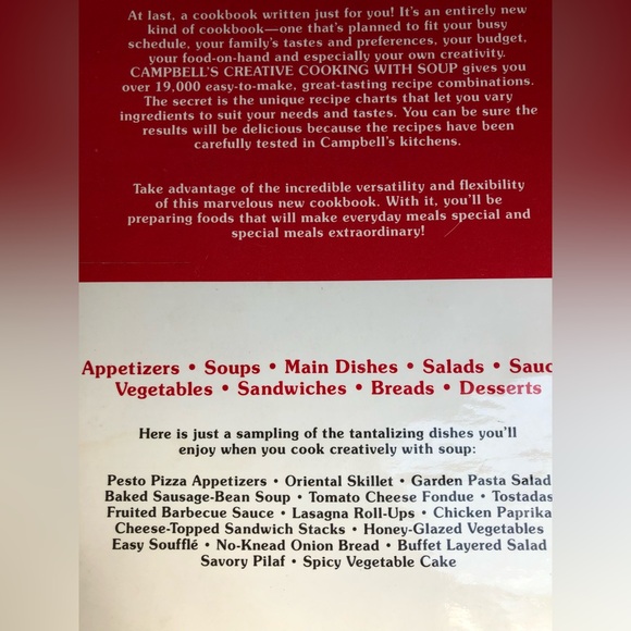 Vintage Campbell’s Soup Recipe Hardcover Book - Picture 13 of 13